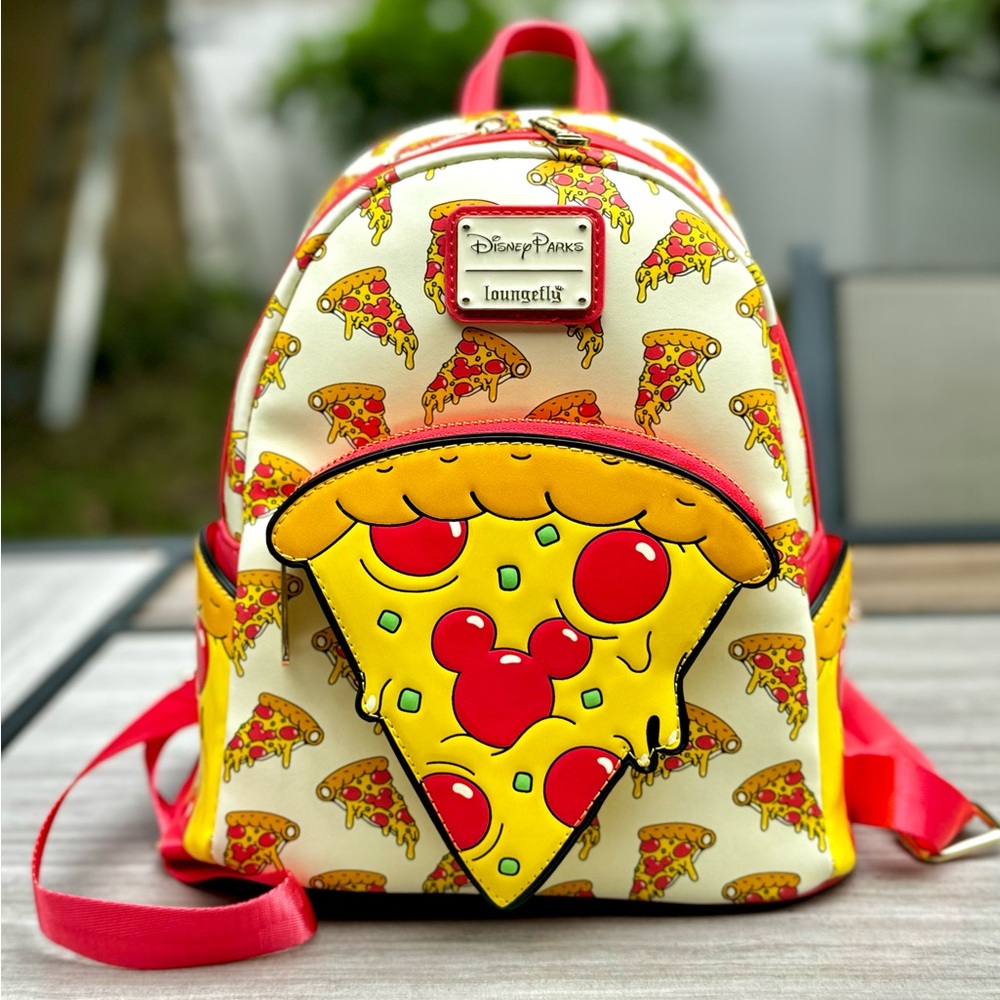 Disney Parks Eats Loungefly Pizza Mickey Backpack